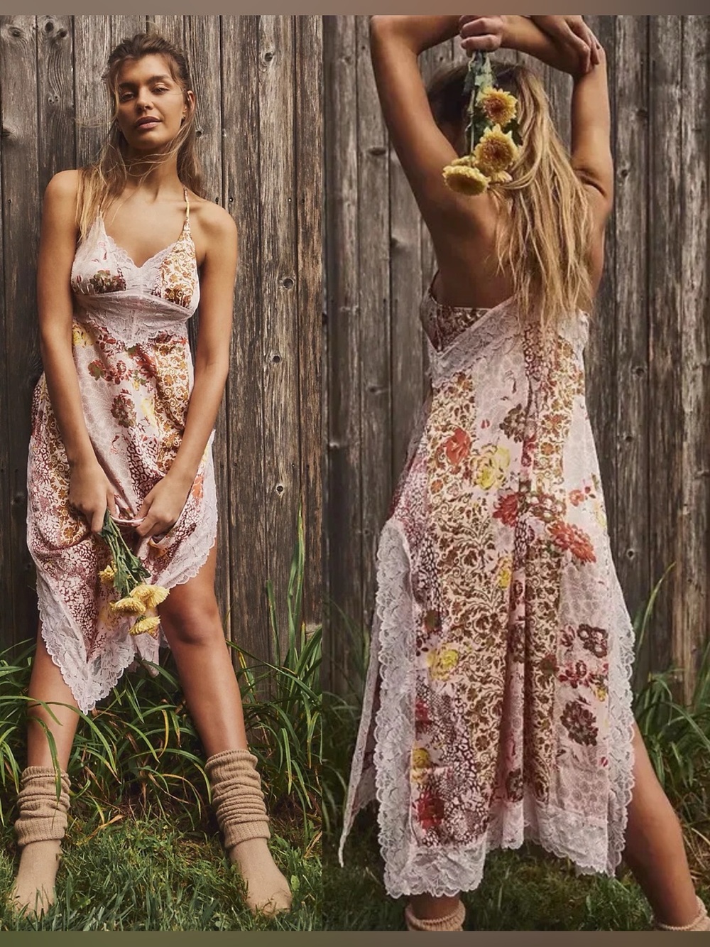 Free People Right Now Midi Slip Dress